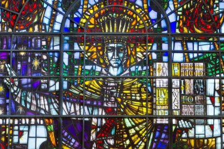 Jesus Christ on Stained Glass at St-Mary-le-Bow
