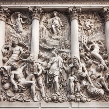 The monument frieze