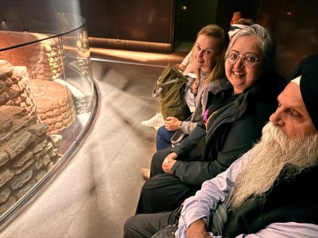 At Mithraeum Roman Amphitheatre with Rabbi Alex and Chaplains