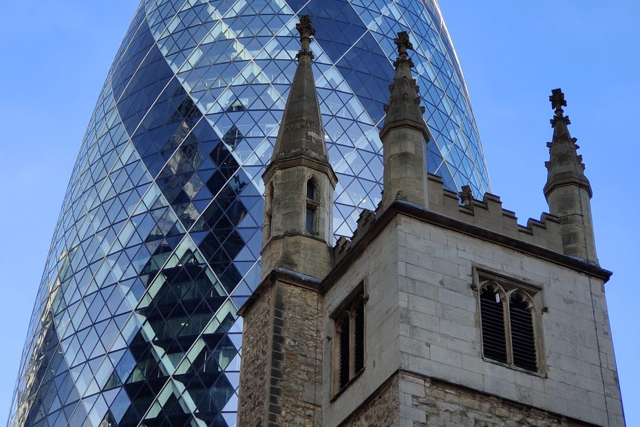 The Gherkin and a Church