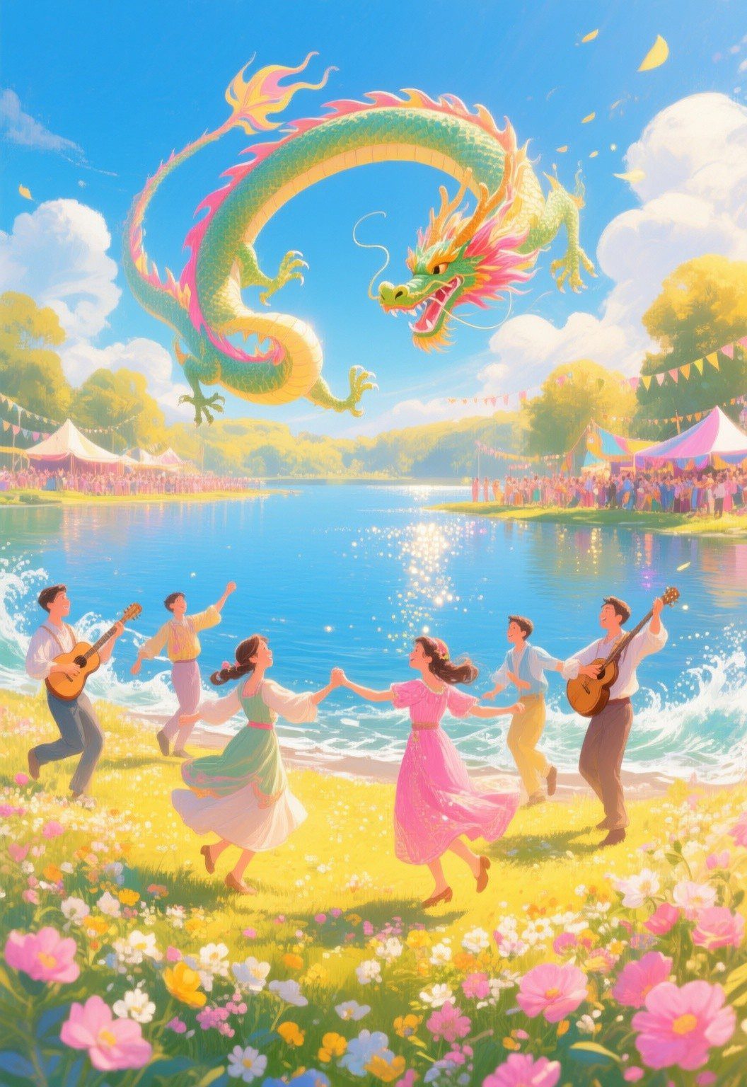 Dragon of Joyous Reflection Oracle card