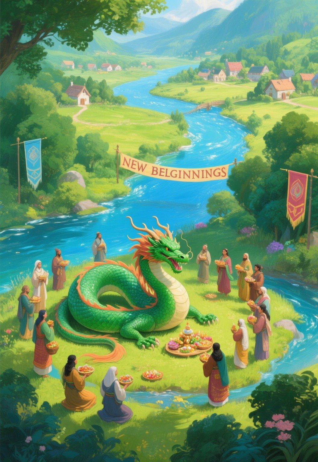 Dragon of Coming together Oracle card