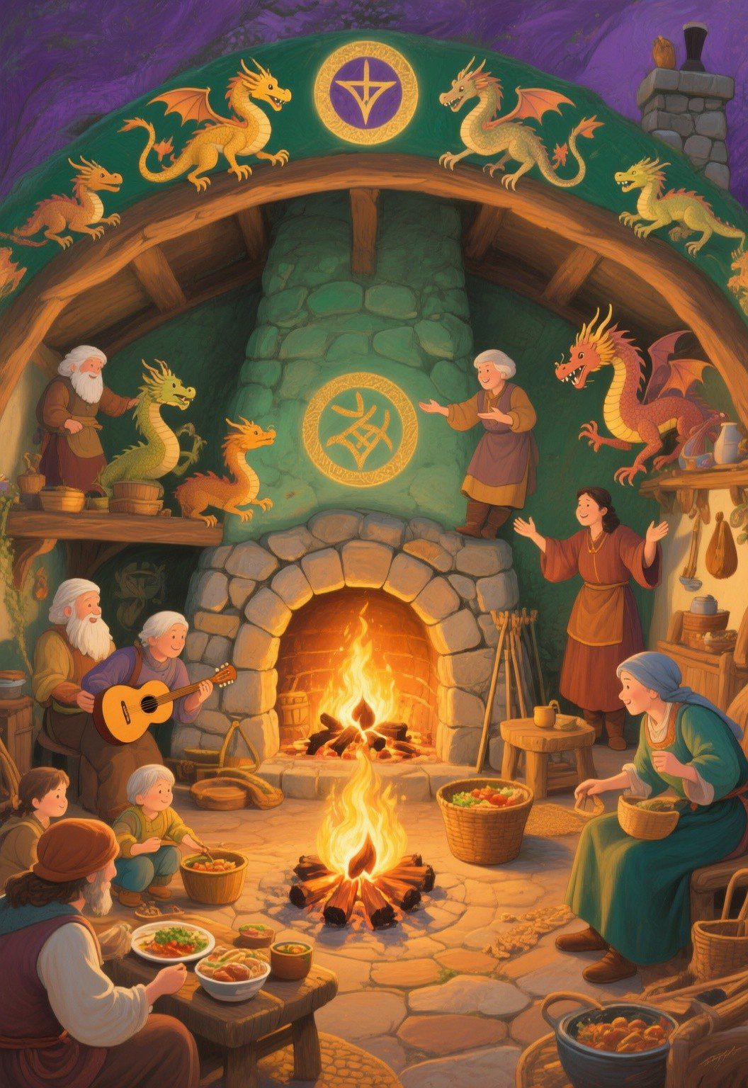 Dragon of Hearth and Kin Oracle card