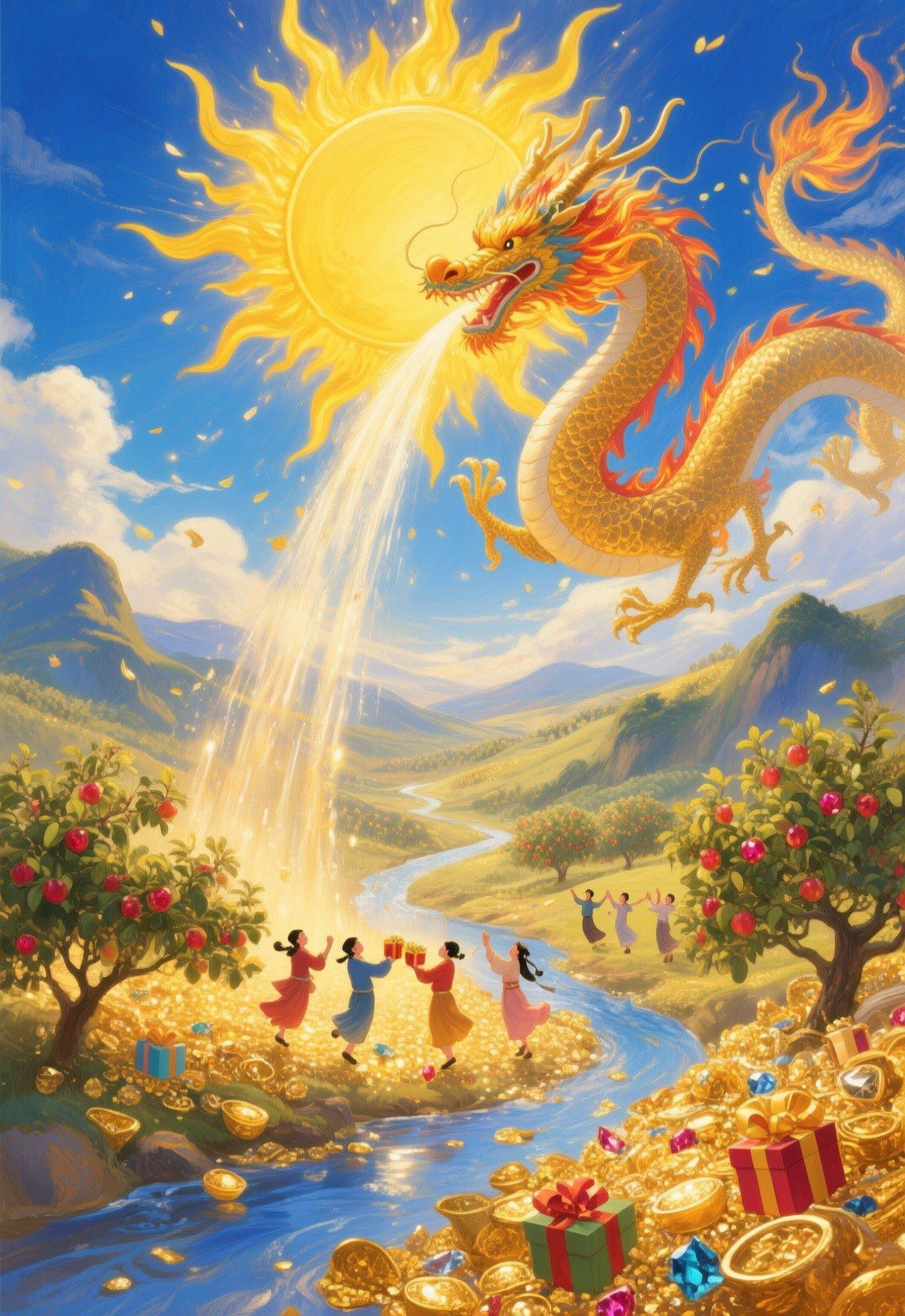 Dragon of Radiant Wealth Oracle card